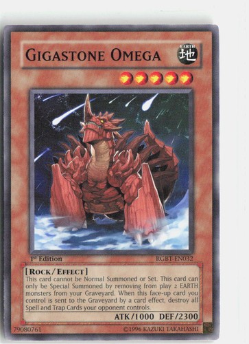 Tcg gigastone omega - yu-gi-oh!,