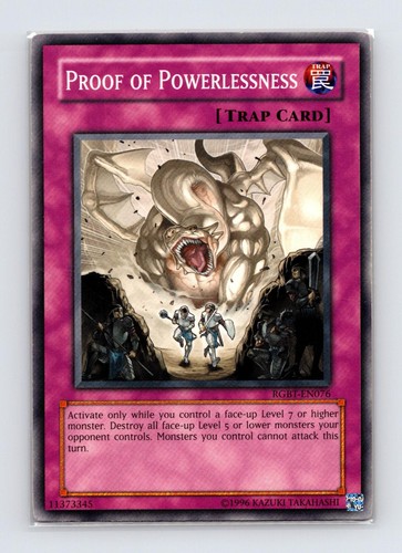 Proof powerlessness - of,