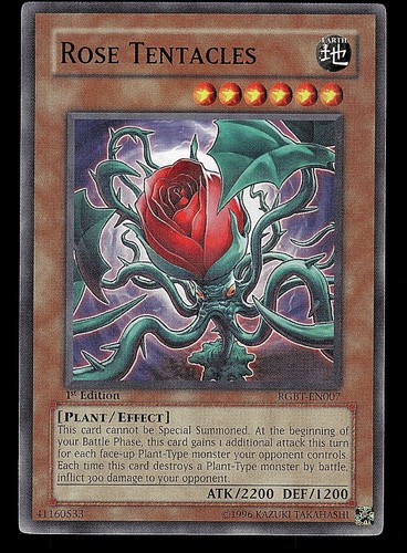1st edition rose - yu-gi-oh,