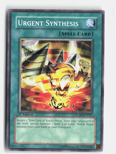 Tcg urgent synthesis - tcg,