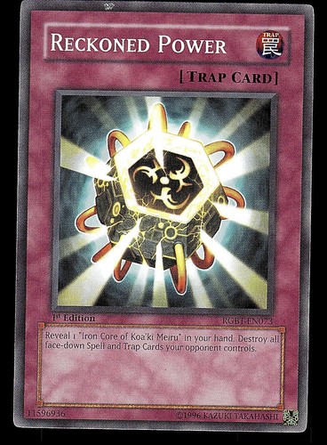 1st edition reckoned - yu-gi-oh,